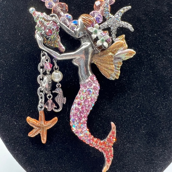 Kirks Folly Mermaid Pin/Enhancer and Necklace - Picture 7 of 11